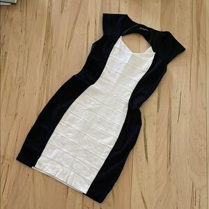 Express Black and White Dress
